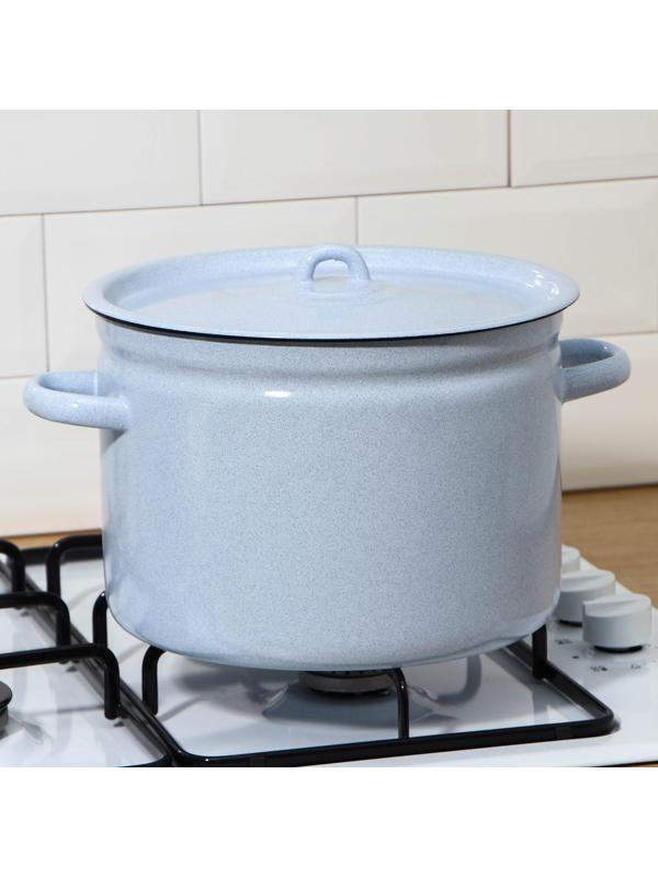 Кастрюля без деколи, 7 л, индукция, цвет МИКС