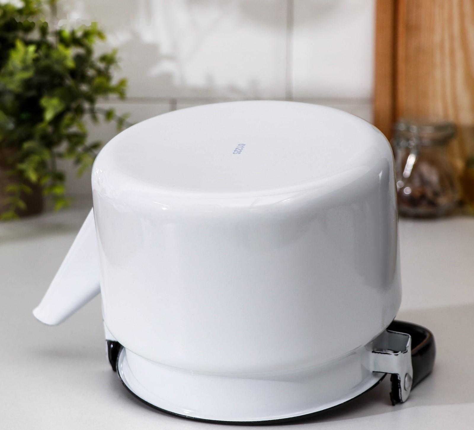 Чайник без деколи, 2 л, индукция, цвет белый