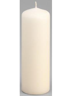 Свеча - цилиндр, 4×12 см, 15 ч, шампань