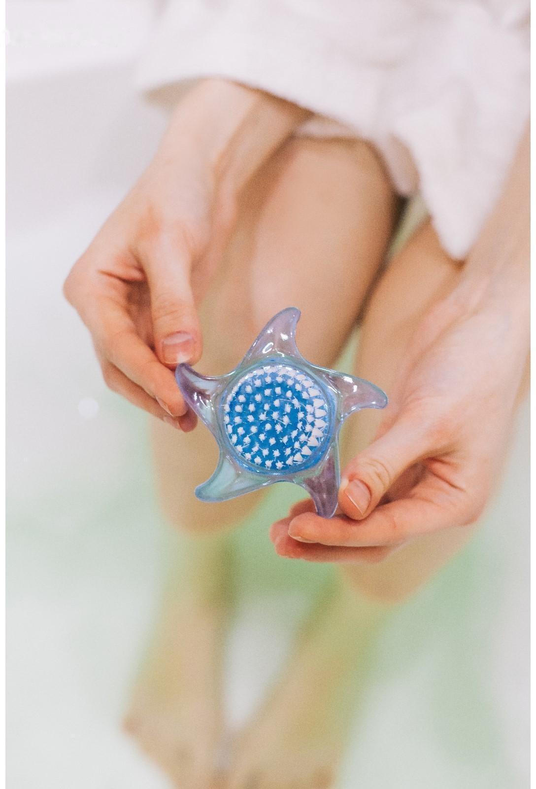 Пемза для педикюра с щёткой «Звезда», 9 см, цвет МИКС