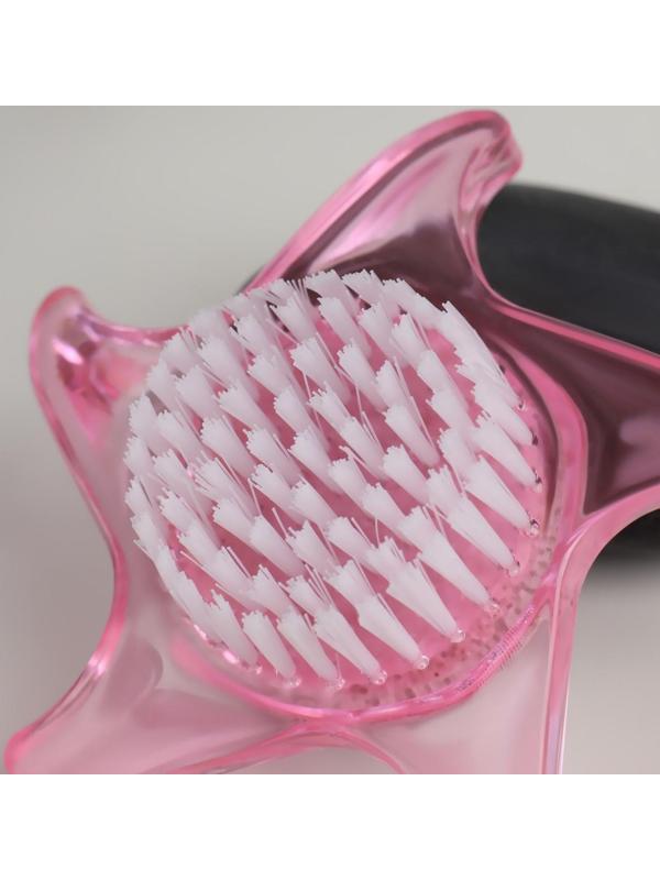 Пемза для педикюра с щёткой «Звезда», 9 см, цвет МИКС