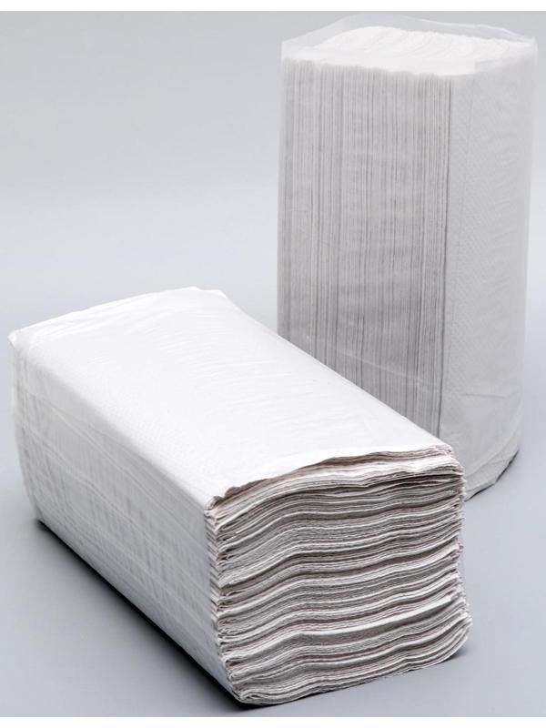 Полотенца бумажные V-сложения светло-серые 35 г/ м2, 250 листов, 20 шт.