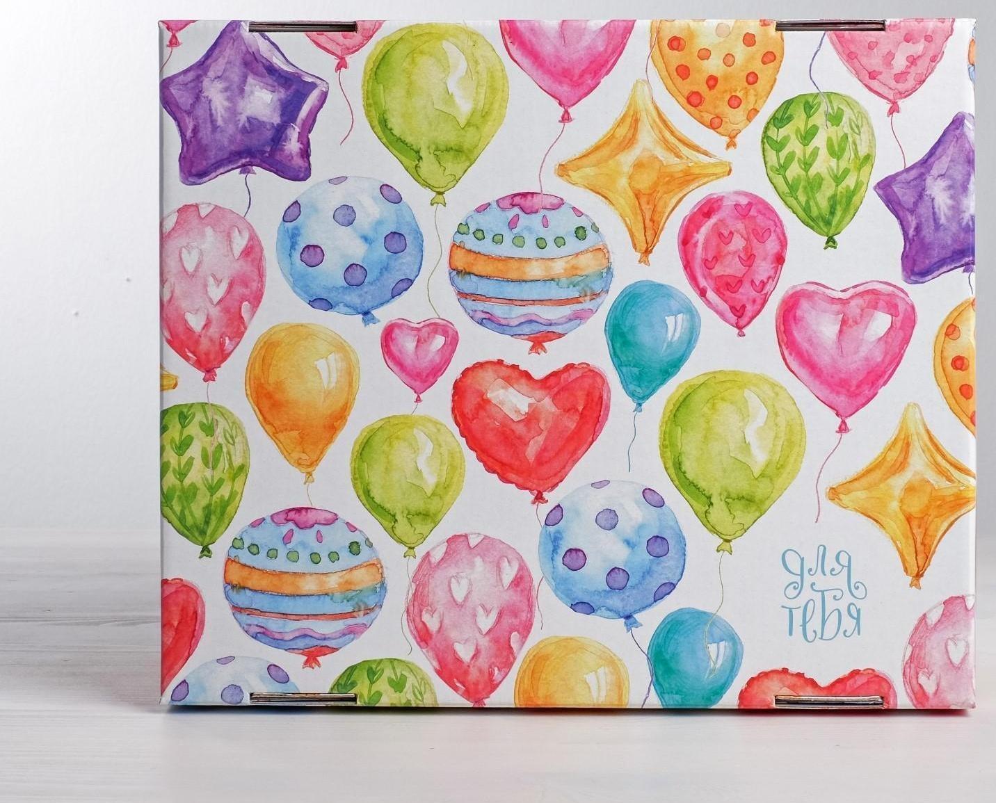 Складная коробка «Яркие шары», 31 х 25,5 х 16 см