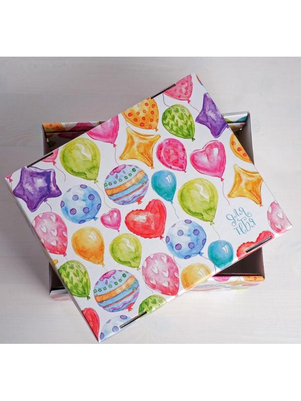 Складная коробка «Яркие шары», 31 х 25,5 х 16 см