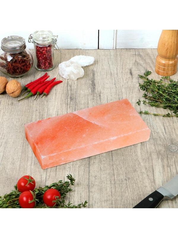 Кирпич из гималайской соли, шлифованный, 20×10×2,5см, 