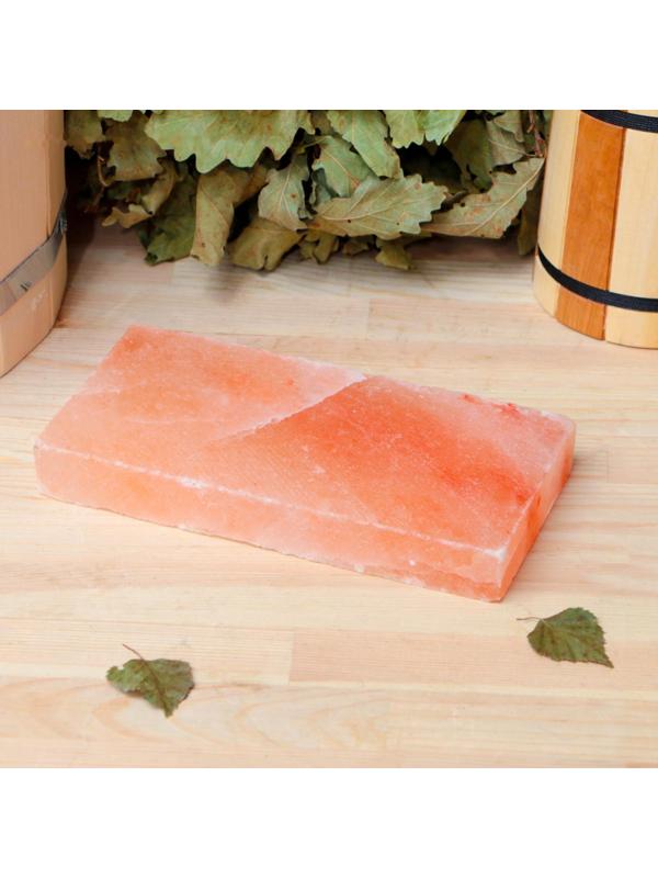 Кирпич из гималайской соли, шлифованный, 20×10×2,5см, 