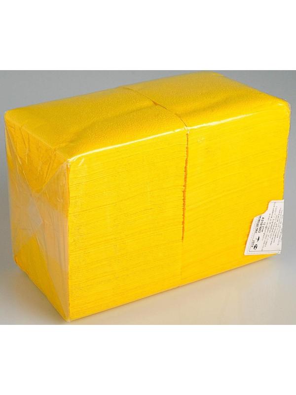 Салфетки бумажные жёлтые Big Pack, 24*24 см, 350 шт.