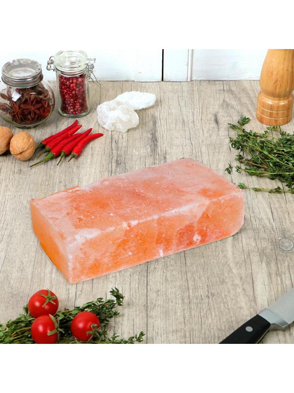 Кирпич из гималайской соли, шлифованный, 20х10х5 см, 