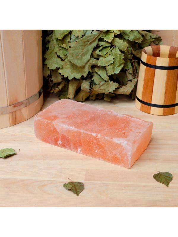 Кирпич из гималайской соли, шлифованный, 20х10х5 см, 