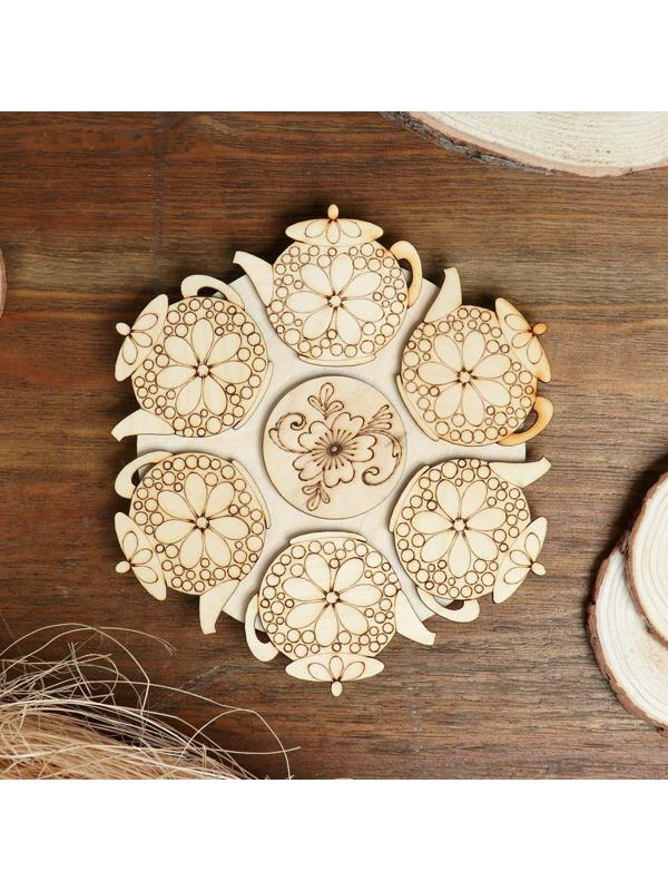 Подставка под горячее «Чайник», D=20 см, можжевельник