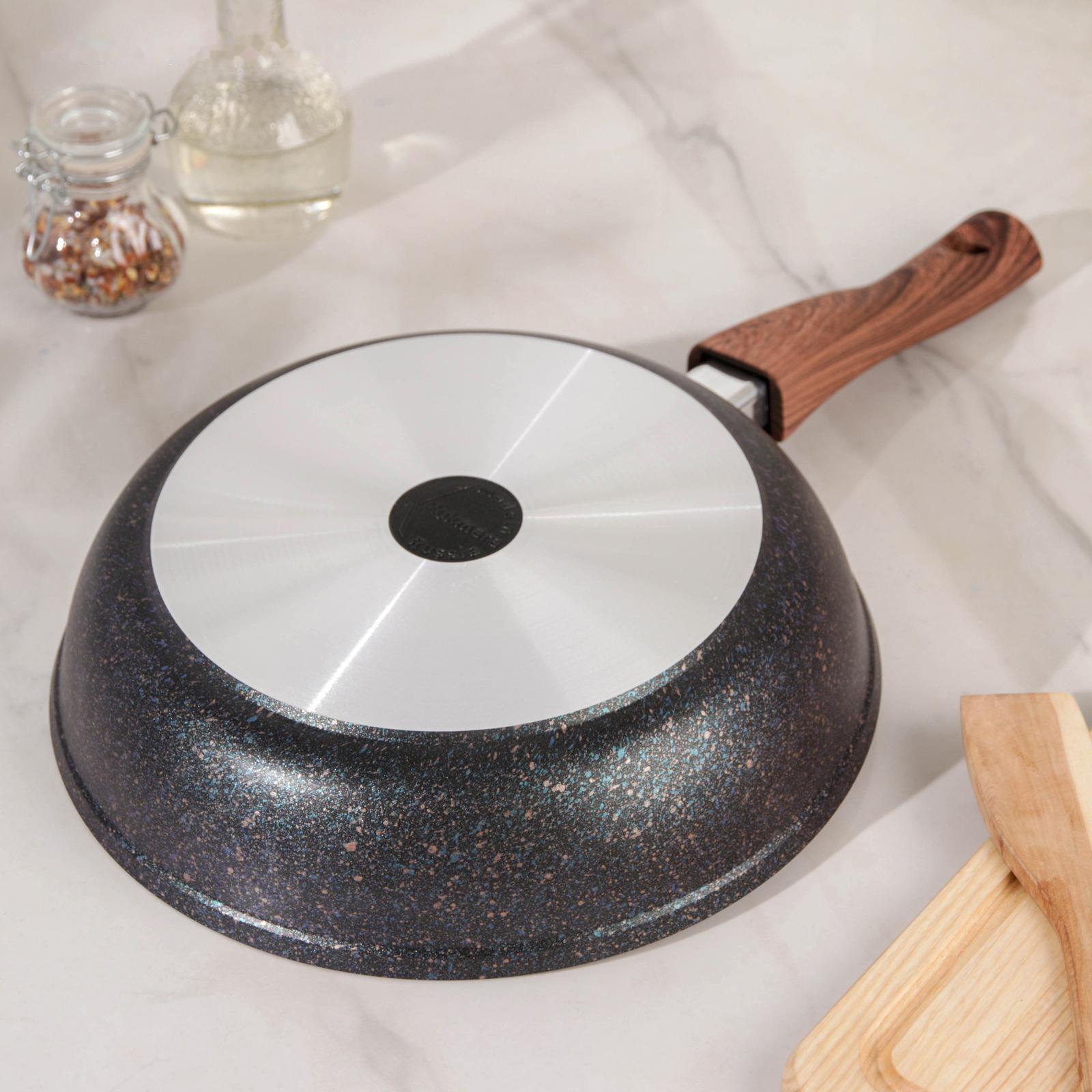 Сковорода Granit ultra blue, d=26 cм, съёмная ручка, антипригарное покрытие, цвет чёрный