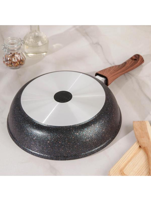 Сковорода Granit ultra blue, d=26 cм, съёмная ручка, антипригарное покрытие, цвет чёрный