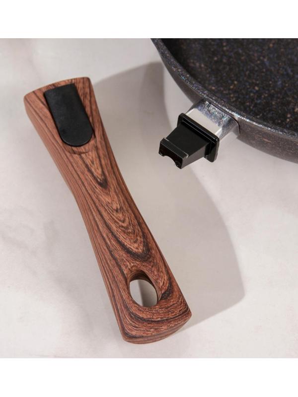 Сковорода Granit ultra blue, d=26 cм, съёмная ручка, антипригарное покрытие, цвет чёрный