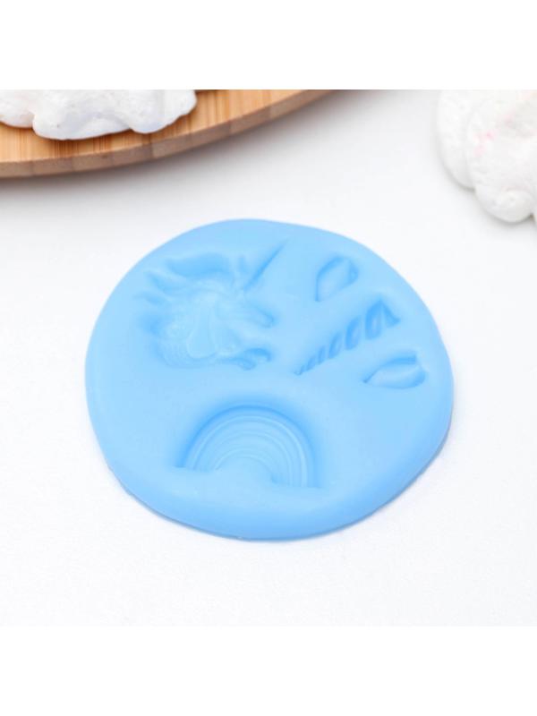 Молд «Радужный единорог», 6,3×0,5 см, цвет МИКС