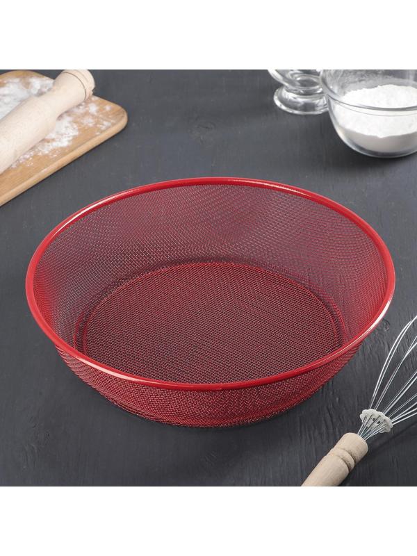 Сито-корзинка 2 в 1, d=28 см, цвет МИКС