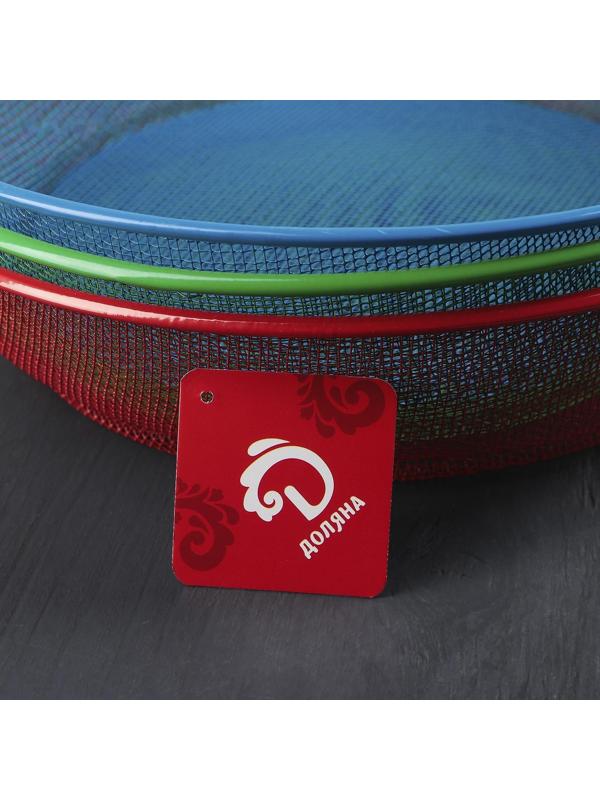 Сито-корзинка 2 в 1, d=28 см, цвет МИКС