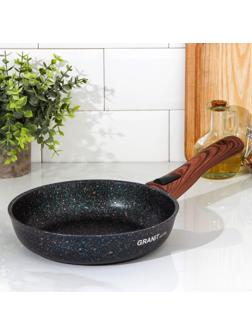 Сковорода Granit ultra blue, d=22 см, съёмная ручка, антипригарное покрытие, цвет чёрный