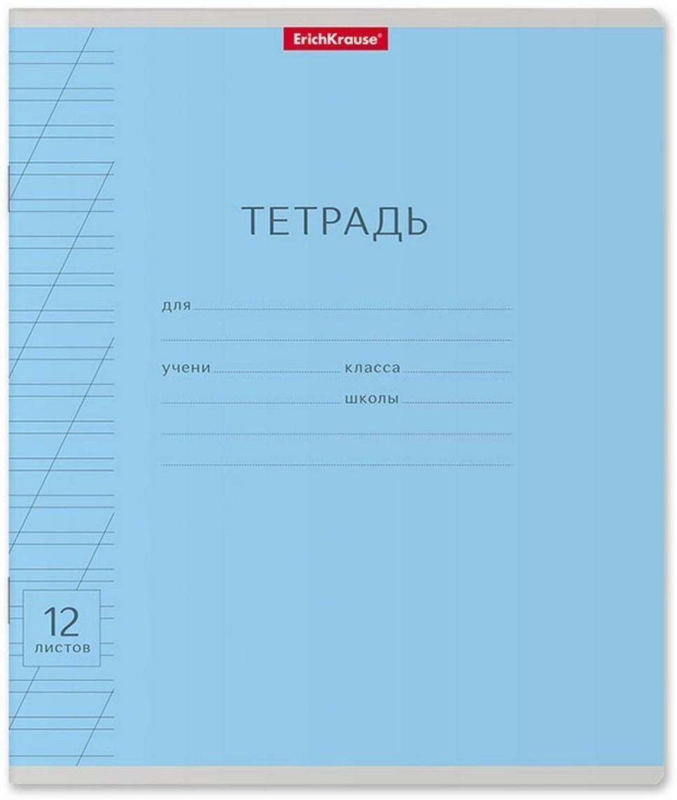 Тетрадь 12 листов в косую линейку, ErichKrause Visio 