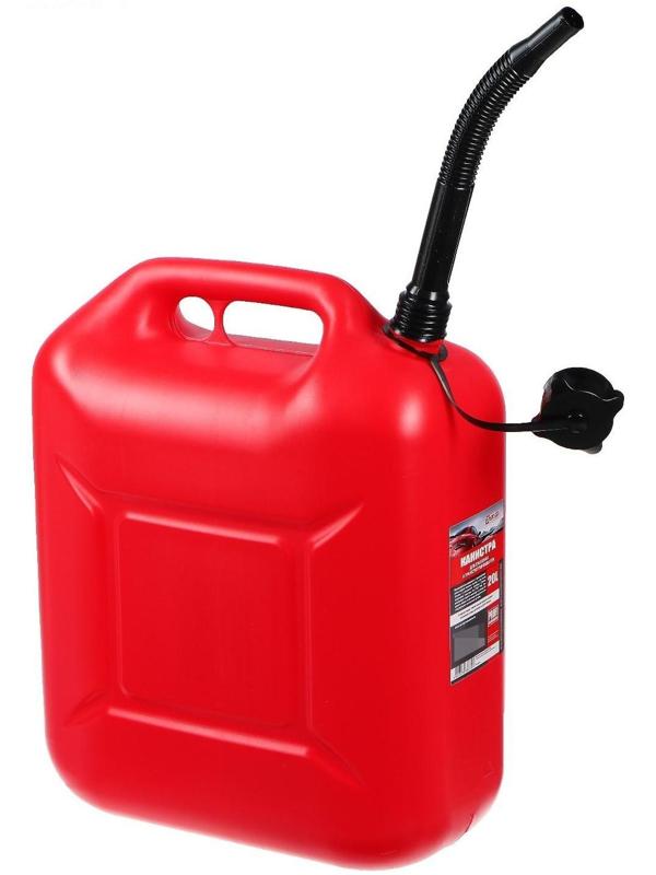 Канистра 3ton PROFI,  КРАСНАЯ для топлива + крышка и лейка, 20 л