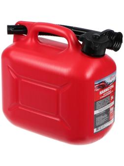 Канистра 3ton PROFI,  КРАСНАЯ для топлива + крышка и лейка, 5 л