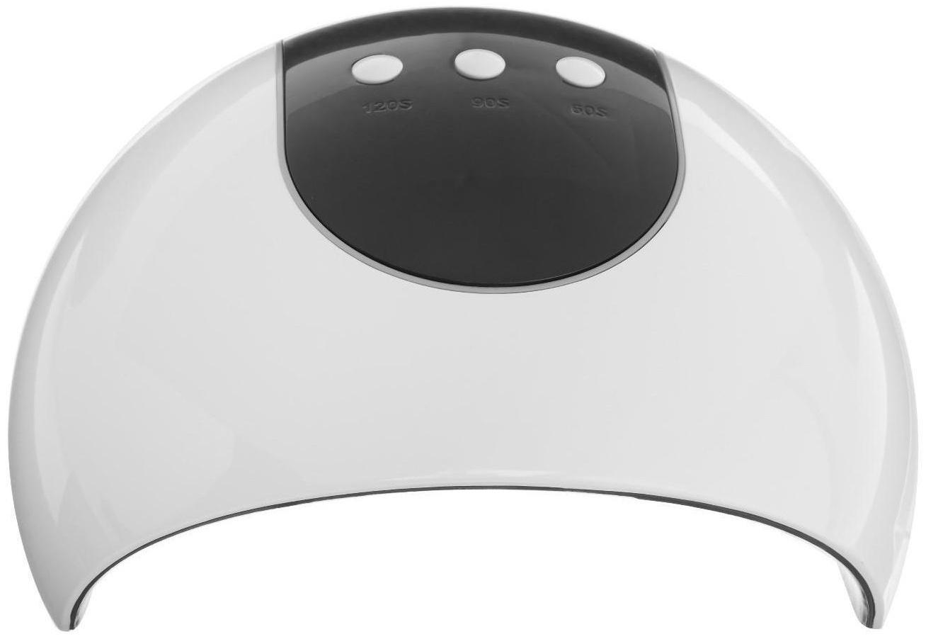 Лампа для гель-лака Luazon LUF-17, LED, 24 Вт, 8 диодов, таймер 60/90/120 сек,USB, белая