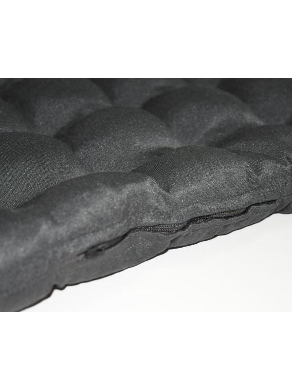 Подушка на стул Уют черный 40х40см лузга  гречихи, грета хл35%, пэ65%