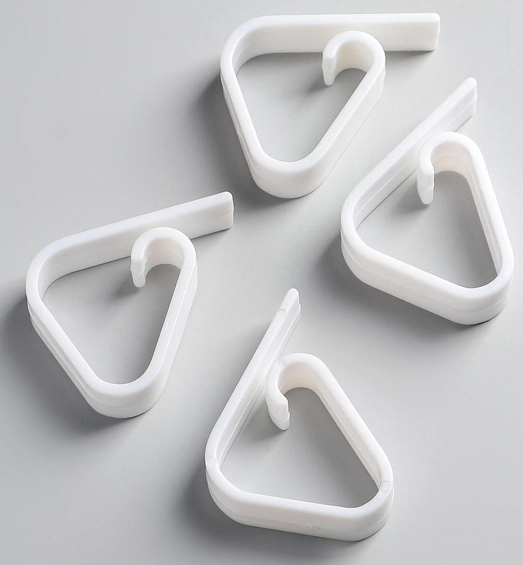 Набор зажимов для скатерти «Калипсо», 4 шт, цвет белый