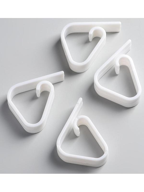 Набор зажимов для скатерти «Калипсо», 4 шт, цвет белый