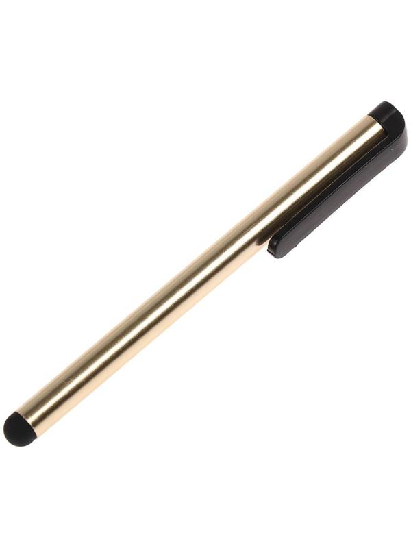 Стилус LuazON, для планшета и телефона, 10 см, тепловой, с креплением, золотой