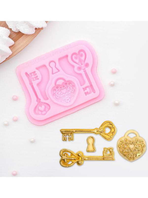 Молд «Ключ от сердца», 8,5×6,8 см, цвет МИКС