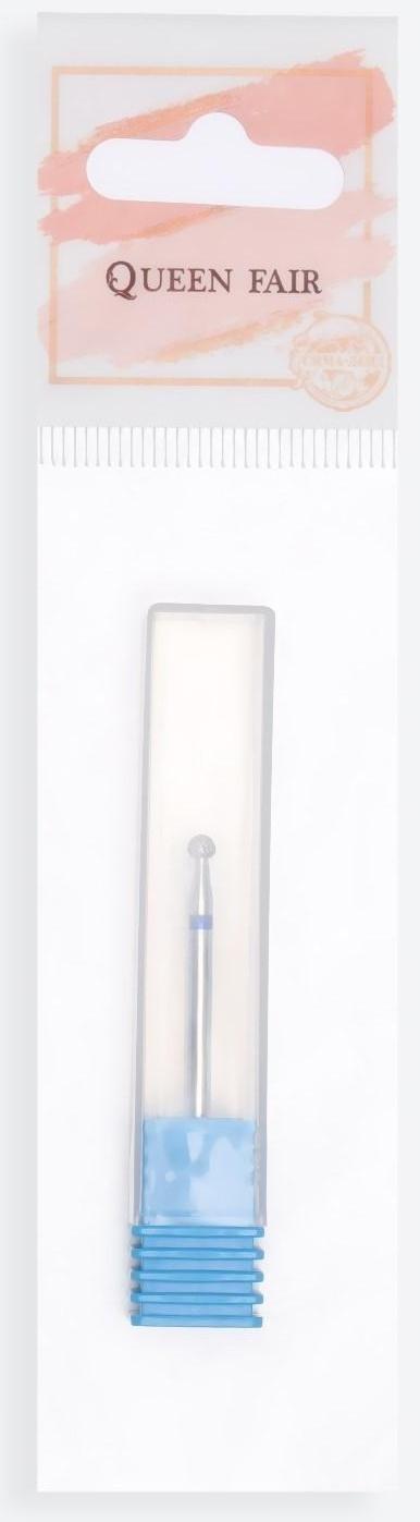 Фреза алмазная для маникюра «Шар», средняя зернистость, 3,1 мм, в пластиковом футляре