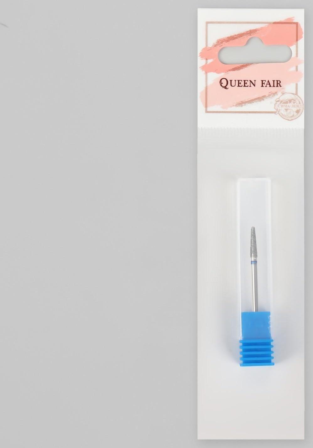 Фреза алмазная для маникюра «Конус скруглённый», средняя зернистость, 2,3 × 15 мм, в пластиковом футляре