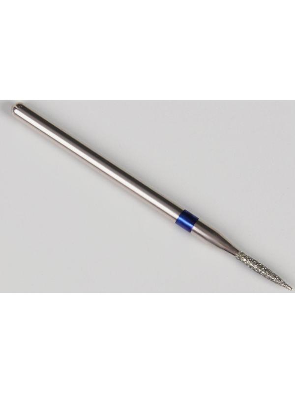 Фреза алмазная для маникюра «Пламя», средняя зернистость, 1,2 × 8 мм, в пластиковом футляре