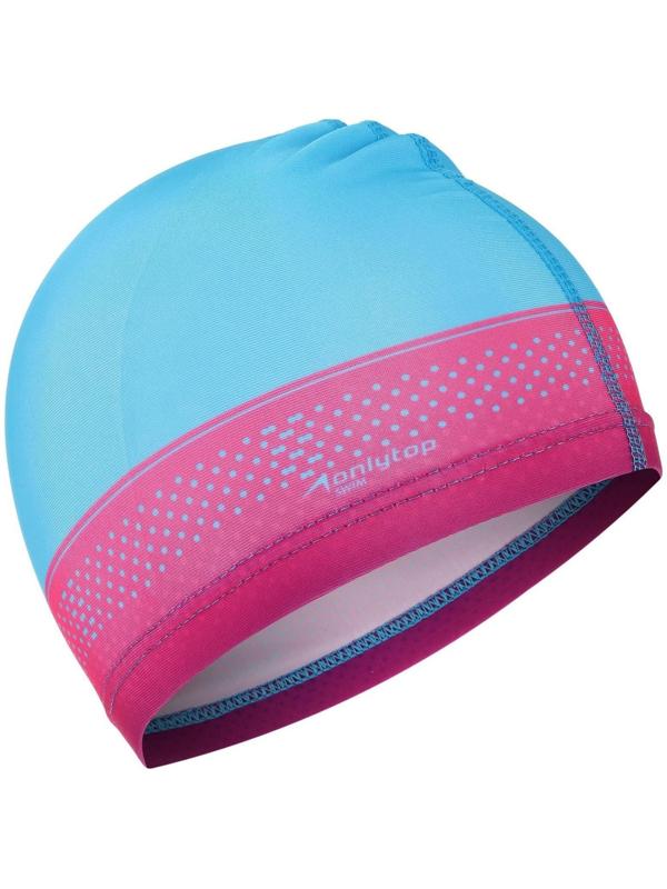 Шапочка для плавания детская ONLYTOP Swim, тканевая, обхват 46-52 см