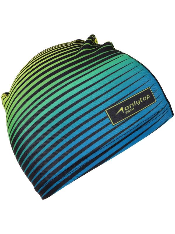 Шапочка для плавания детская ONLYTOP Swim, тканевая, обхват 46-52 см