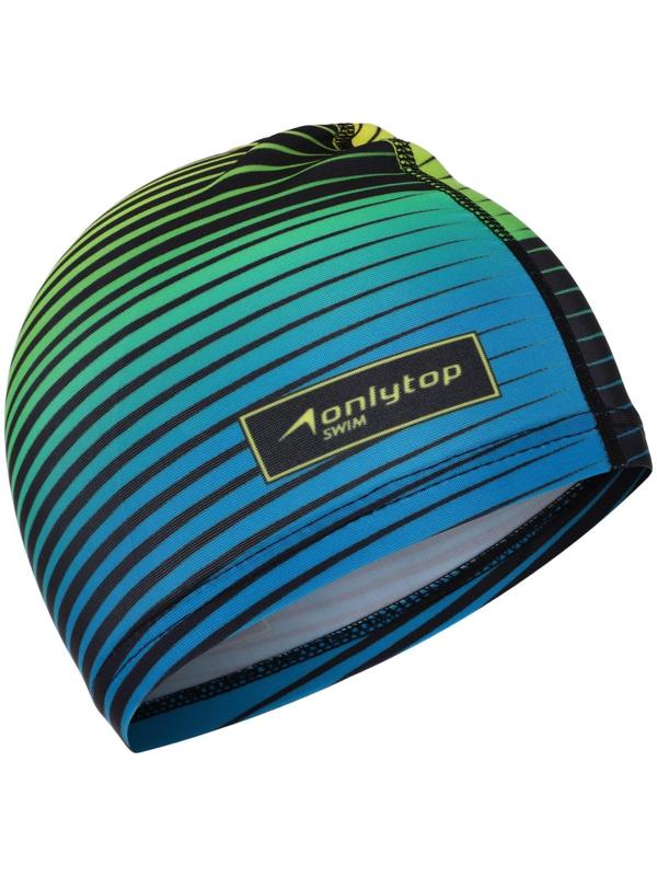 Шапочка для плавания детская ONLYTOP Swim, тканевая, обхват 46-52 см