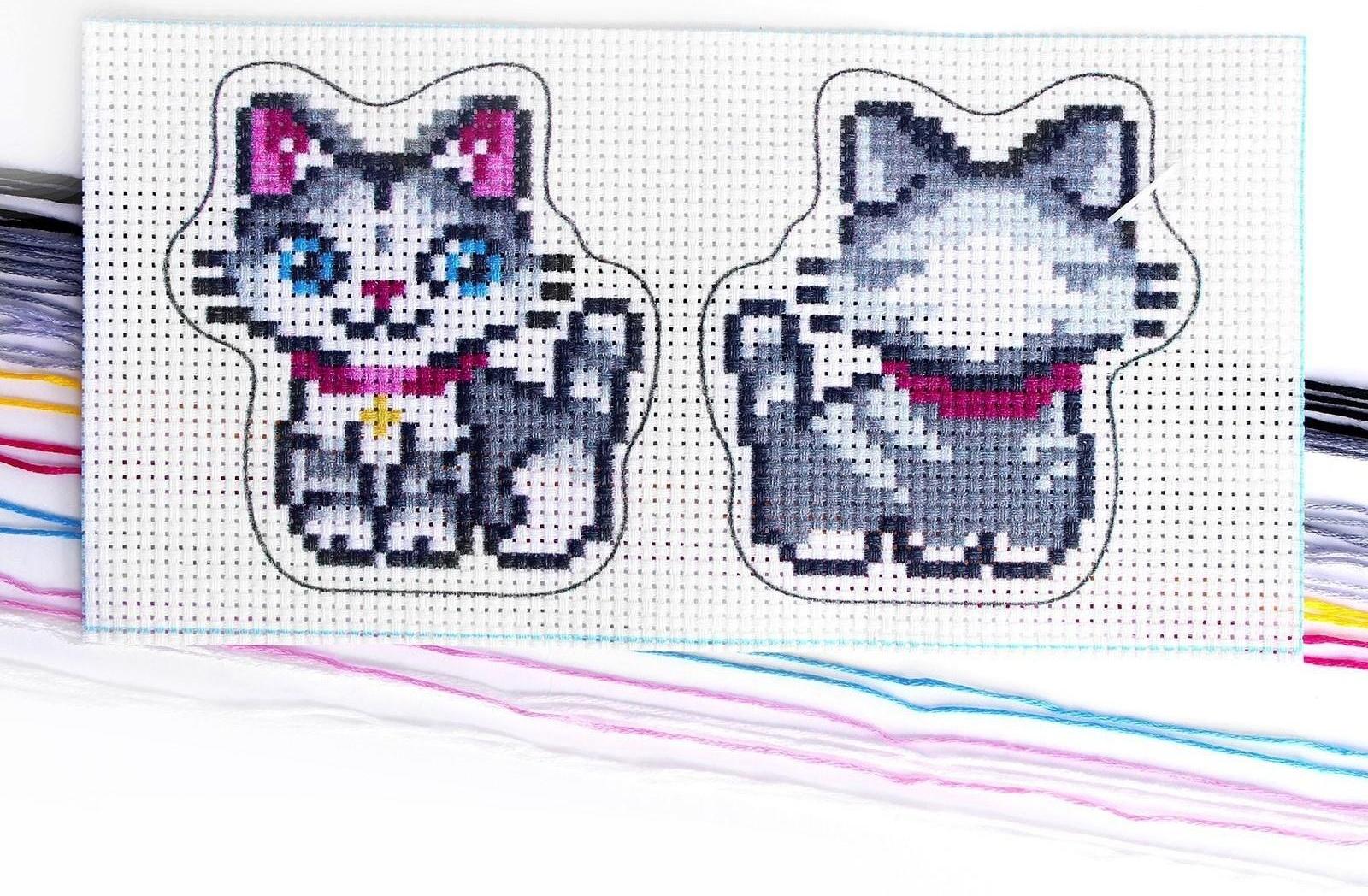 Вышивка крестиком, игрушка «Самый красивый котёнок». Набор для творчества