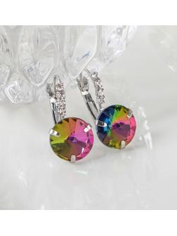 Серьги со стразами 