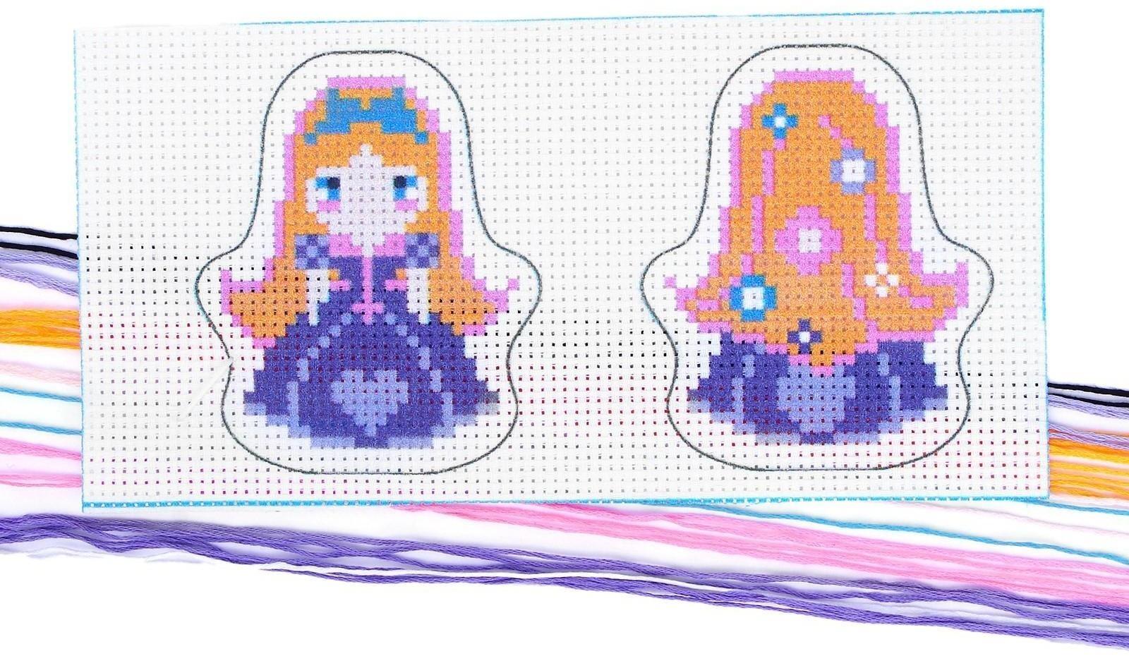 Вышивка крестиком, игрушка «Маленькая красавица». Набор для творчества