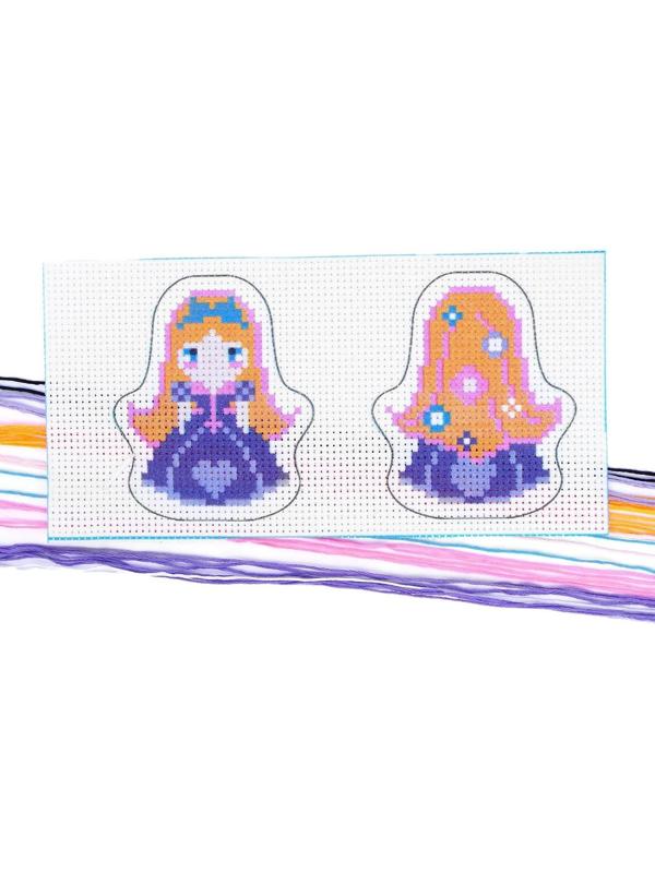 Вышивка крестиком, игрушка «Маленькая красавица». Набор для творчества