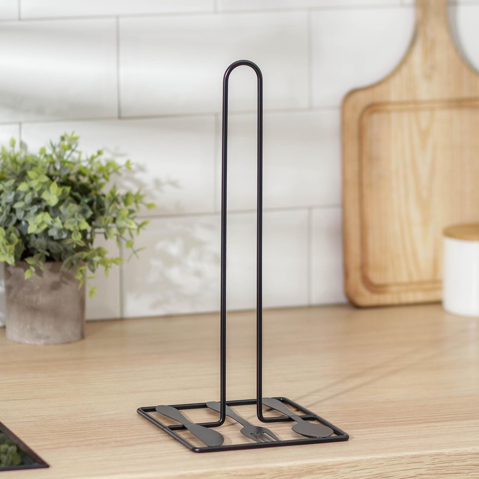 Подставка для бумажного полотенца Доляна «Приборы», 16×14×31,5 см