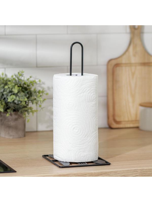 Подставка для бумажного полотенца Доляна «Приборы», 16×14×31,5 см