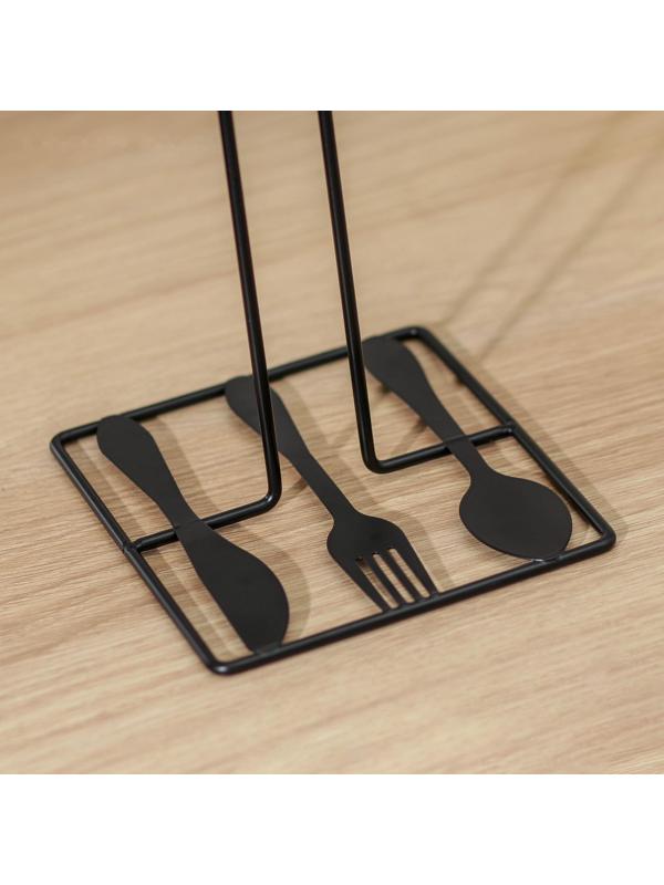 Подставка для бумажного полотенца Доляна «Приборы», 16×14×31,5 см