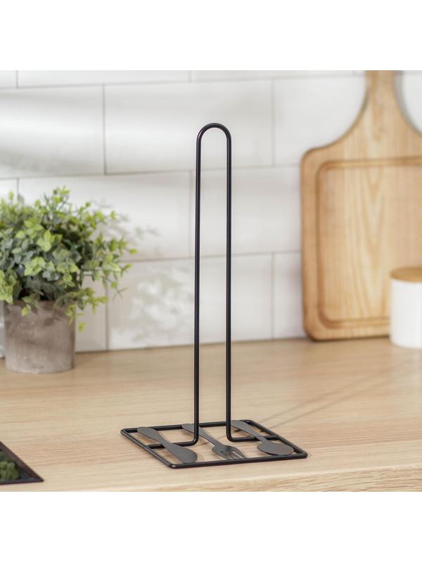 Подставка для бумажного полотенца Доляна «Приборы», 16×14×31,5 см