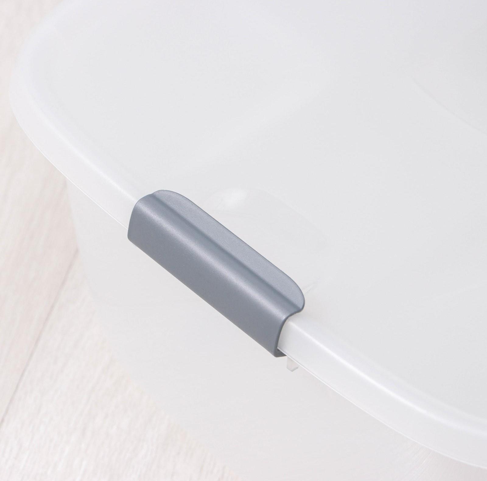 Бокс универсальный на колёсиках, 32 л, 60×40×19 см, цвет МИКС