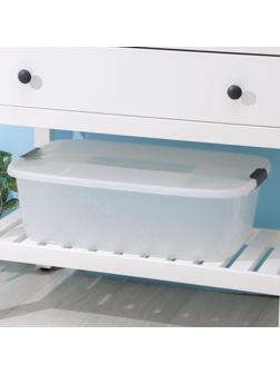 Бокс универсальный на колёсиках, 32 л, 60×40×19 см, цвет МИКС