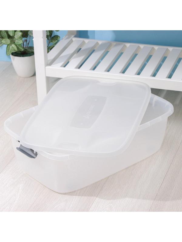 Бокс универсальный на колёсиках, 32 л, 60×40×19 см, цвет МИКС