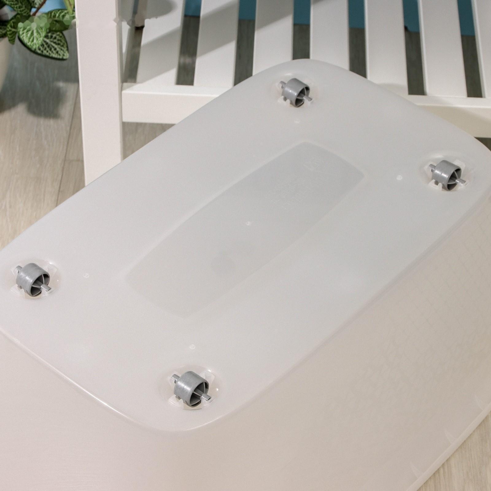 Бокс универсальный, на колёсиках, 56 л, 60×40×36 см, цвет МИКС