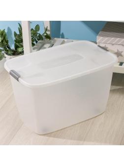 Бокс универсальный, на колёсиках, 56 л, 60×40×36 см, цвет МИКС