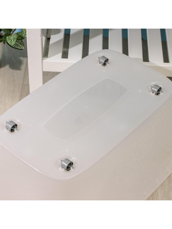 Бокс универсальный, на колёсиках, 56 л, 60×40×36 см, цвет МИКС